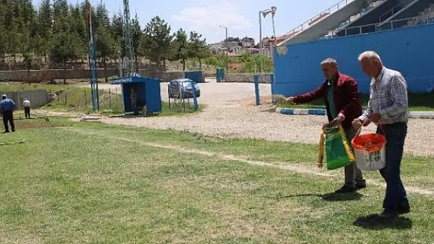Beyşehir stadyumunun bakımı yapılıyor