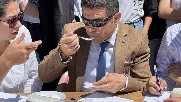 Yoğurt festivali renkli görüntülere sahne oldu