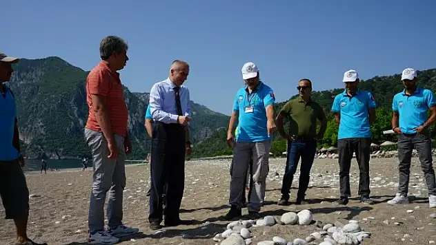 Deniz kaplumbağalarının üreme yuvası kafesle korumaya alındı