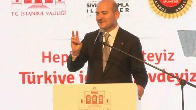 Bakan Soylu: 'Siz bu ülkenin tek dereceden oyla seçilen yöneticilerisiniz, size güveniyoruz'