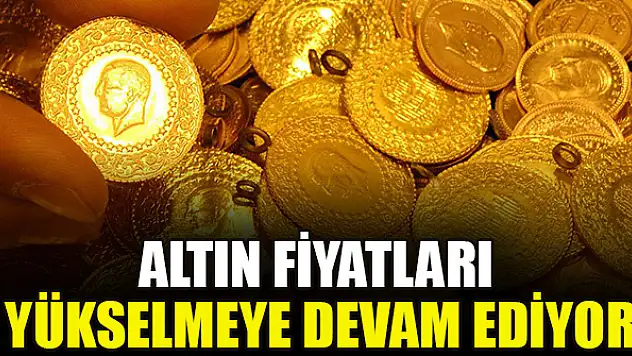 Altın fiyatları yükselmeye devam ediyor