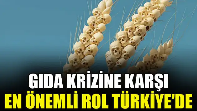 Gıda krizine karşı en önemli rol Türkiye'de