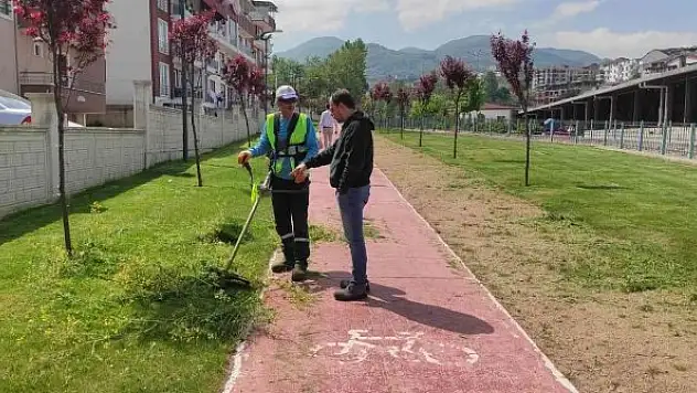 Başiskele'nin yeşil alanlarında yoğun çalışma