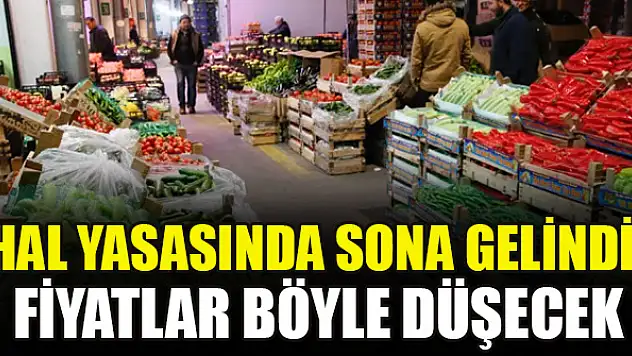 Hal yasasında sona gelindi! Fiyatlar böyle düşecek