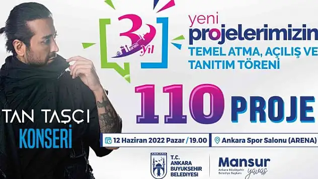 Ankara'da 110 proje açıklanacak