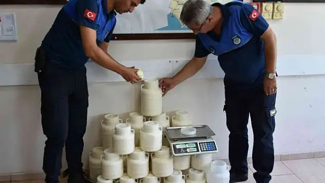 Sağlığa zararlı 830 kilogram peynir ele geçirildi
