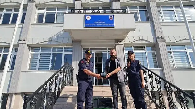 Sel sonrası bulunan 200 bin liralık cihaz, sahibine teslim edildi