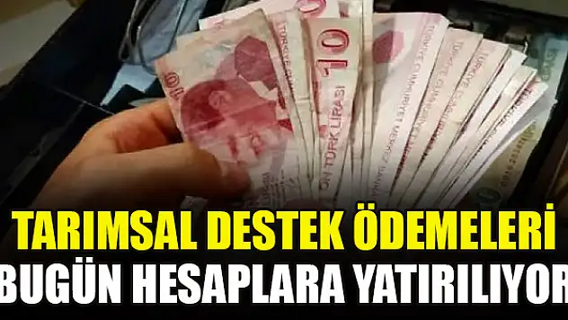 Tarımsal destek ödemeleri bugün hesaplara yatırılıyor