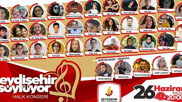 Seydişehir'de halk konserleri başlıyor