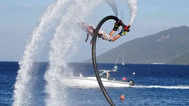 Türkiye Sujeti ve Flyboard Şampiyonası Bodrum'dan başladı