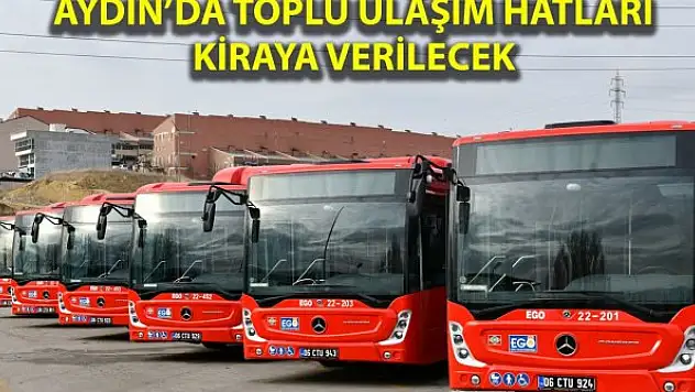 Aydın Söke'de toplu taşıma hatları kiraya verilecek