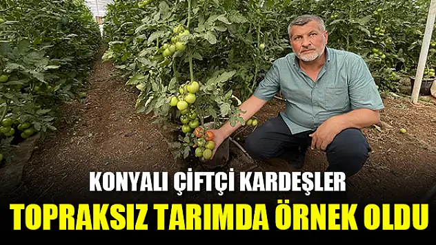 Konya'da topraksız tarımla teknolojiyi buluşturan çiftçi verimi de katlıyor