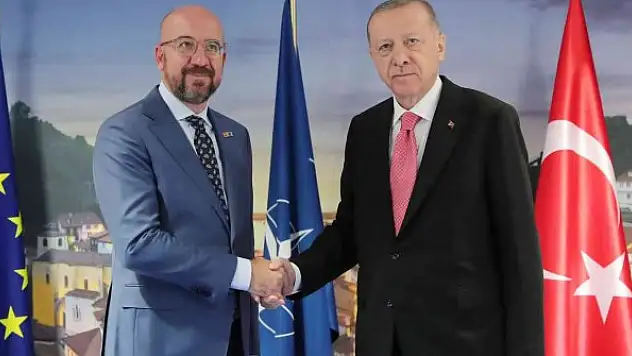 Cumhurbaşkanı Erdoğan, Michel ile görüştü