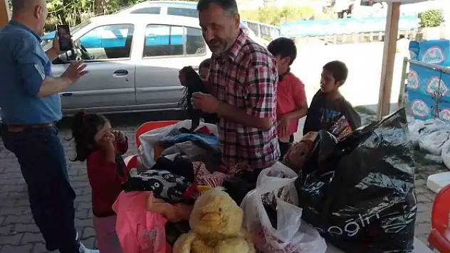 Anneleri tarafından terk edilen 4 çocuğa hayırseverler yardım eli uzattı