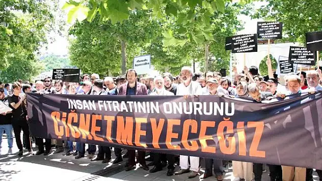 Bir grup STK üyesinden, LGBT yürüyüşüne protesto