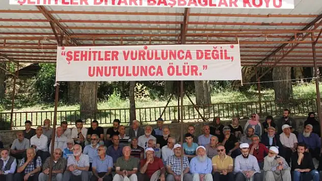 Başbağlar'da, PKK'nın katlettiği 33 kişi dualarla anıldı
