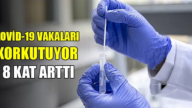 Kovid-19 vakaları haziran başından bu yana 8 kat arttı