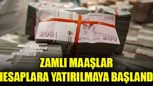 Bakan duyurdu: Zamlı maaşlar hesaplara yatırılmaya başlandı