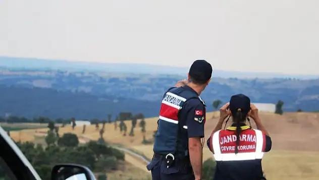 Kırklareli'de jandarmadan orman yangınlara karşı dronlu denetim