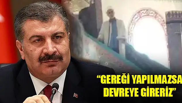 Bakan Koca: Konya'daki imam için gereği yapılmazsa devreye gireriz