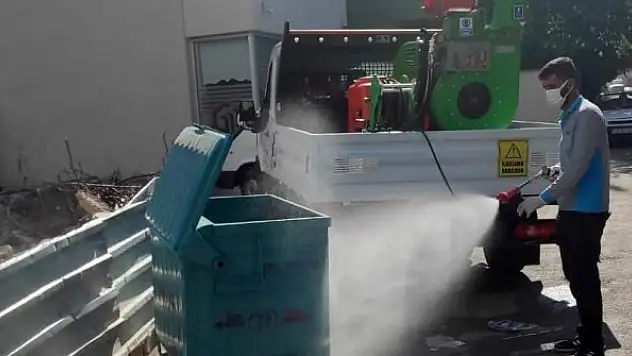 Kahramanmaraş'ta ortak kullanım alanları ilaçlandı