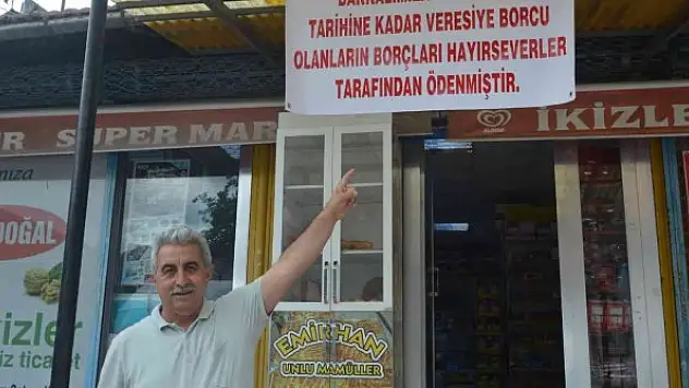 Gizemli hayırsever veresiye defterini kapattı, vatandaşı sevindirdi