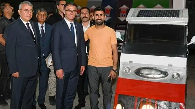 Şehit yakını güneş enerjili araç tasarladı