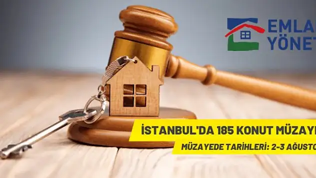 İstanbul'da 185 konut satılacak