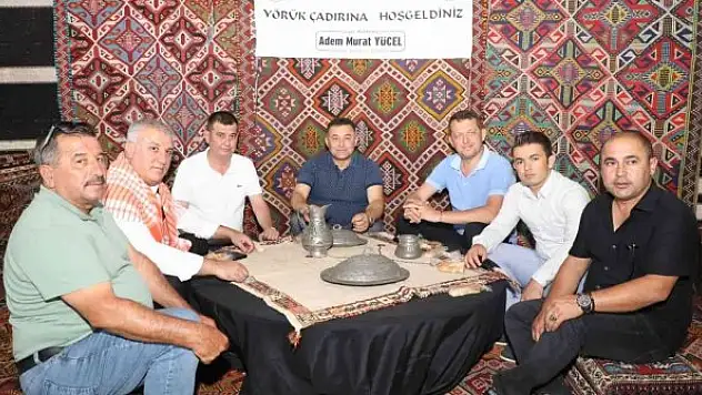 Gökbel'de kurulan Yörük Çadırında geleneksel Yörük kültürü tanıtıldı