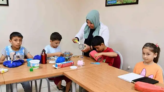 Çocuklar yaz tatilini verimli geçiriyor