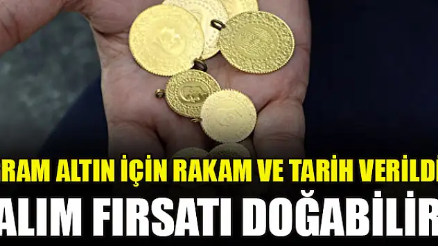 Gram altın için rakam ve tarih verildi: Alım fırsatı doğabilir