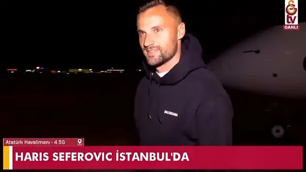 Haris Seferovic, Galatasaray için İstanbul'da
