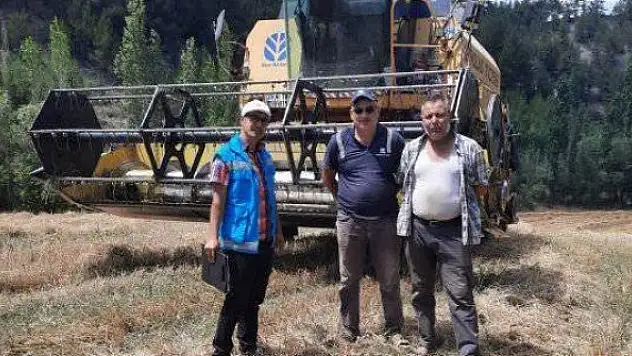 Şaphane'de biçerdöver operatörlerinin bilinçlendirilmesi için denetim ve eğitim çalışması