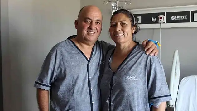 Kanseri yenen kadın eşinin böbreğiyle de diyalizden kurtuldu