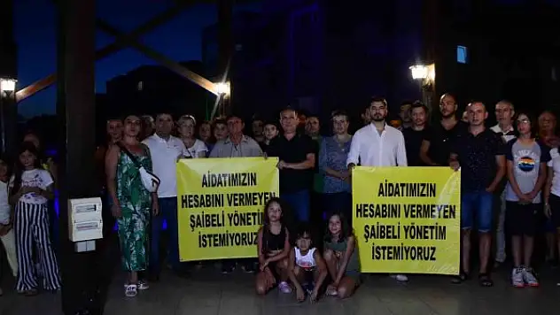 Verdikleri paraların karşılığını göremeyen site sakinleri ayaklandı