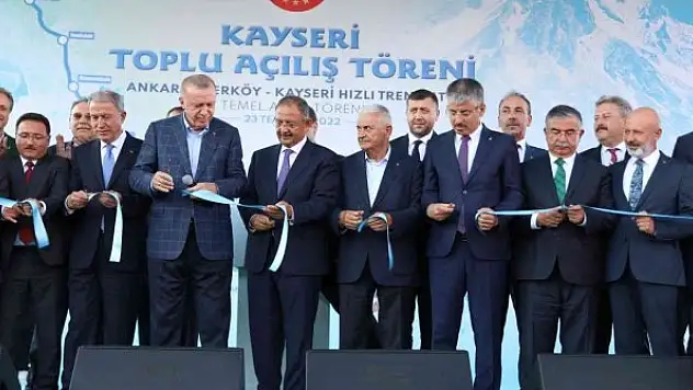 Melikgazi'deki birçok yatırımın açılışını Cumhurbaşkanı gerçekleştirdi