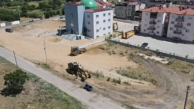 Eğrek Cemevi'nde açılış öncesi çevre düzenlemeleri başladı