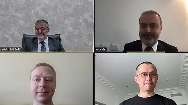 Bakan Nebati, Binance kurucusu ile görüştü