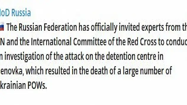 Rusya'dan Olenivka saldırısına ilişkin BM'ye soruşturma daveti