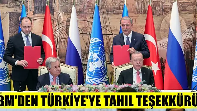 BM'den Türkiye'ye tahıl teşekkürü