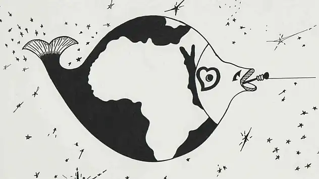 Okuduğu kitaplardan ilham alarak resimler çiziyor