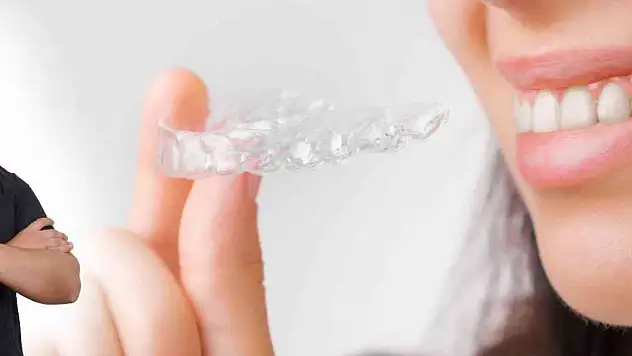 Şeffaf plakla dişler simetrik bir görüntüye kavuşuyor