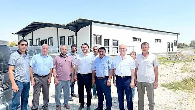 Çumra'da düğün salonu ve okul yapımında sona gelindi