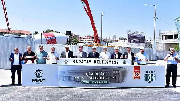 Karatay'da yeni tesis! Çimenlik Kapalı Spor Merkezi'nin temeli atıldı
