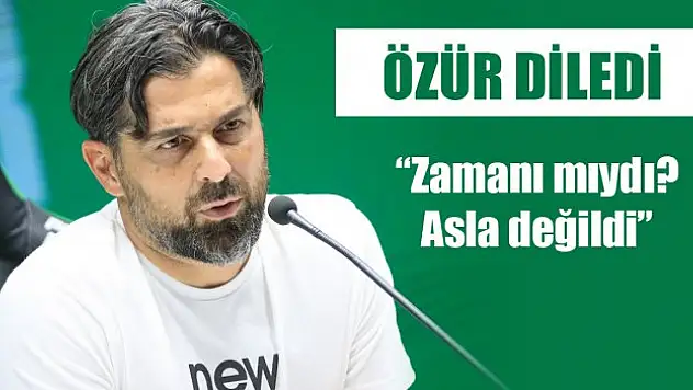 İlhan Palut, özür diledi