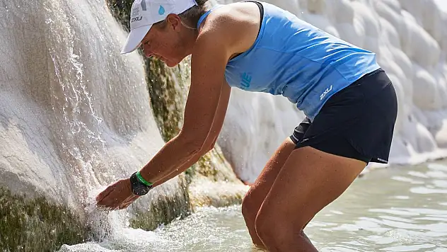 Su aktivisti ve ultra maraton koşucusu Mina Guli Türkiye'de