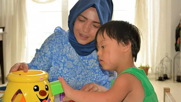 Down sendromlu çocuklara evde eğitim