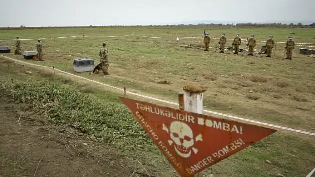 Azerbaycan: Laçın'da Ermeni güçlerce döşenen mayın tarlası bulundu