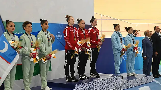 Cimnastikte milli sporcular 3 madalya kazandı