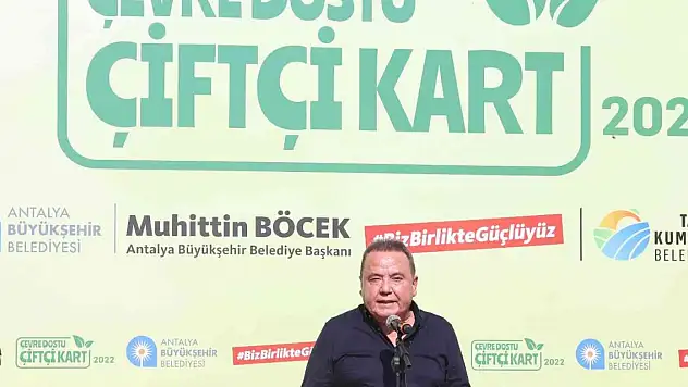 Başkan Böcek, çiftçi kartı projesini tanıttı